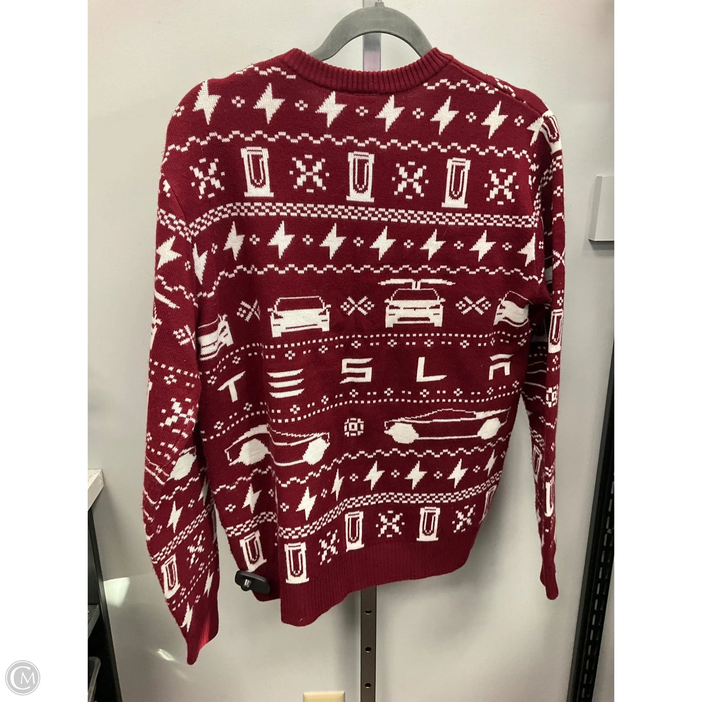 Sweater By Cmc In Red & White, Size: Xs