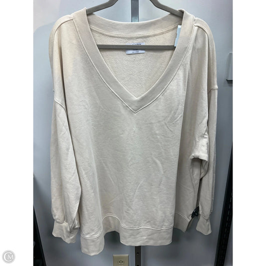 Top Long Sleeve By Old Navy In Beige, Size: Xl
