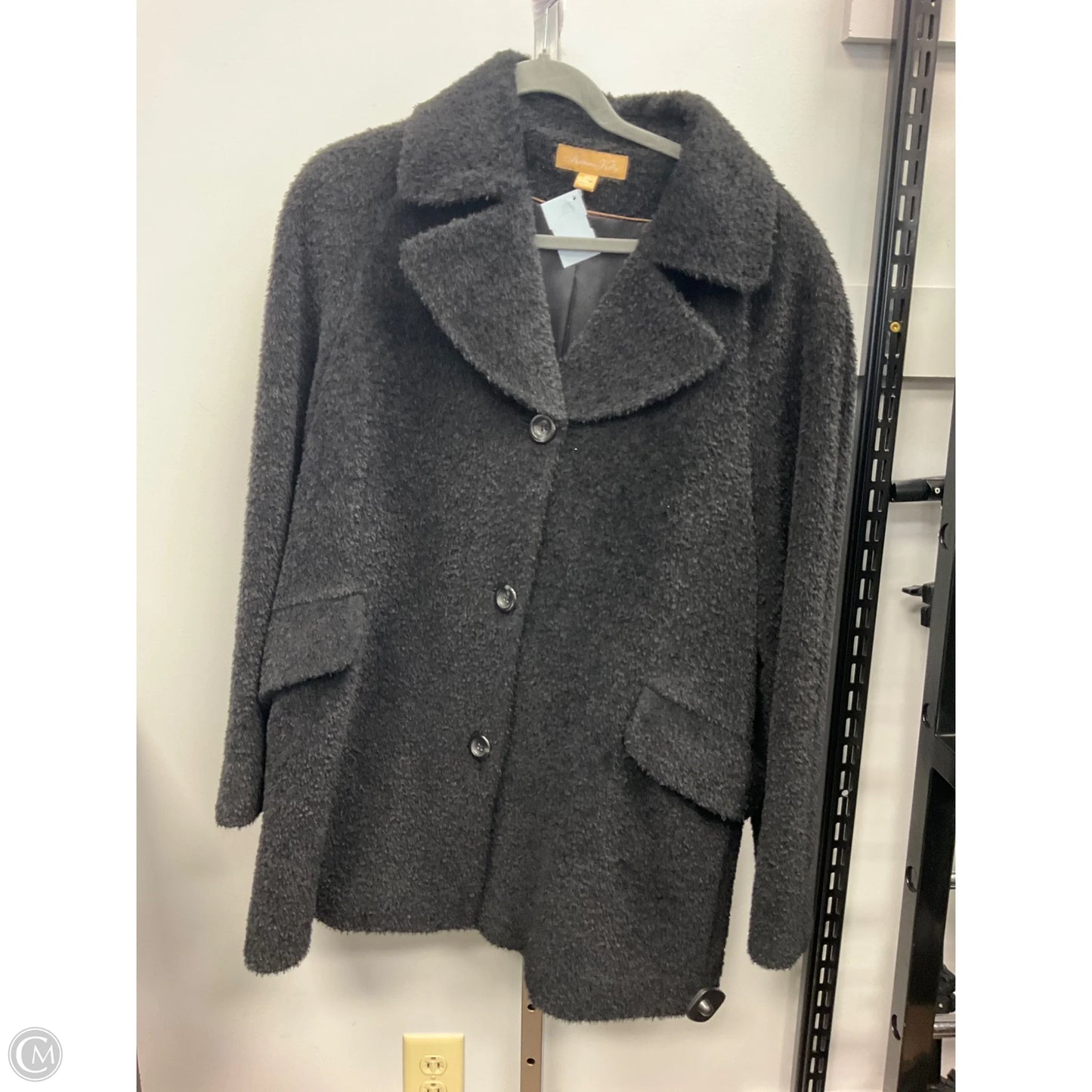 Coat Wool By Cmc In Black, Size: 12