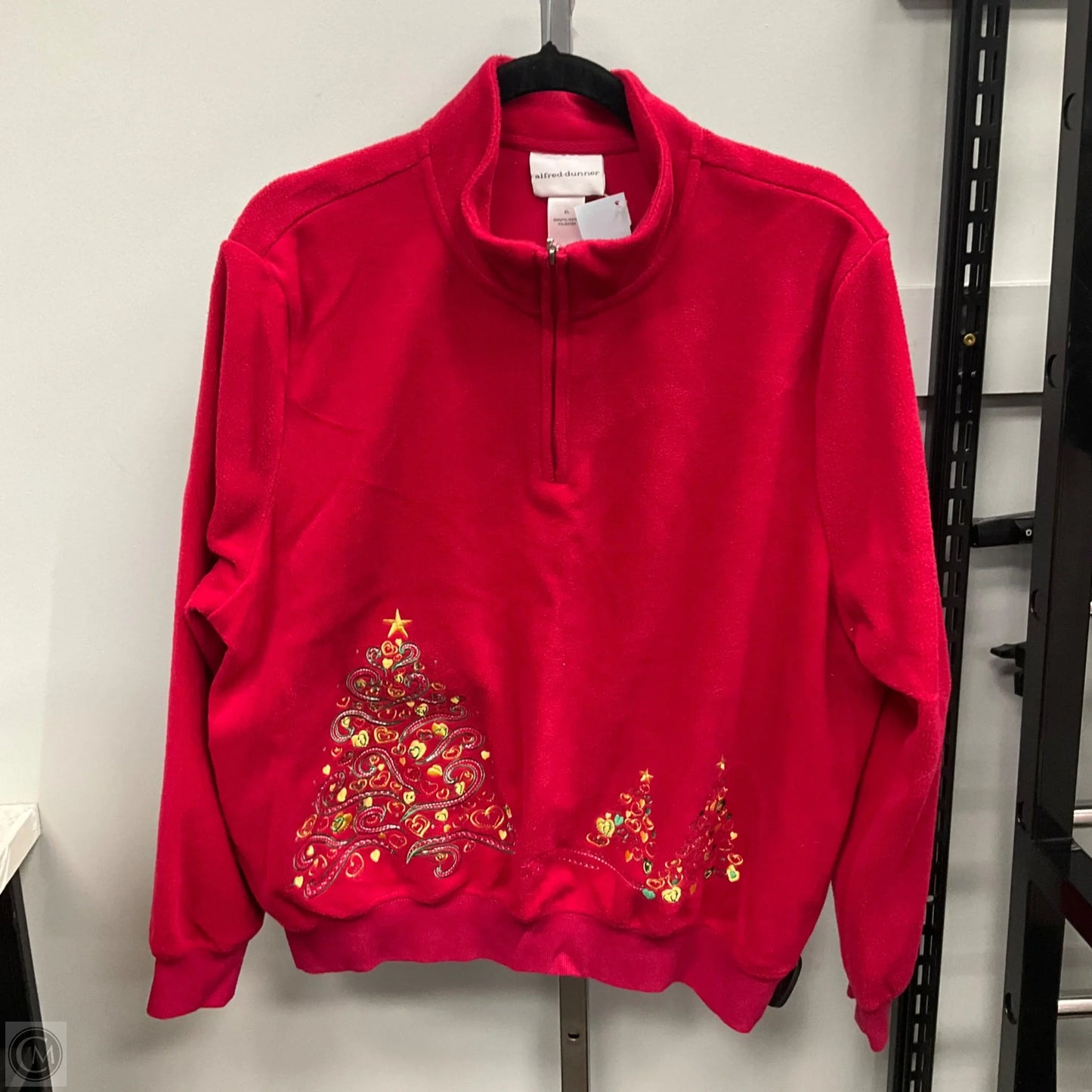 Top Long Sleeve By Alfred Dunner In Red, Size: Xl