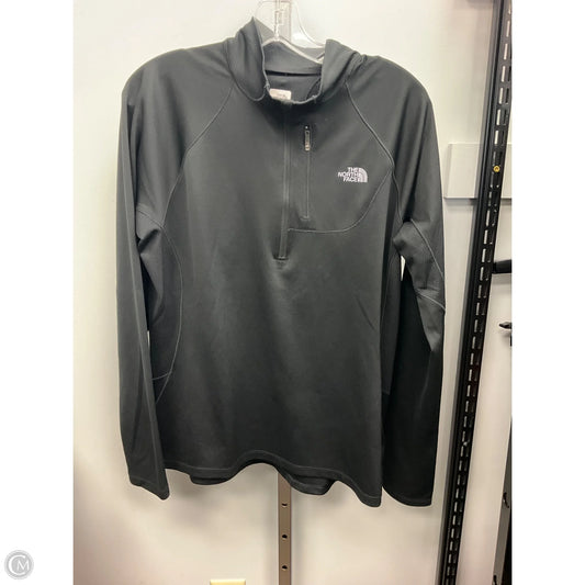 Athletic Top Long Sleeve Collar By The North Face In Black, Size: Xl