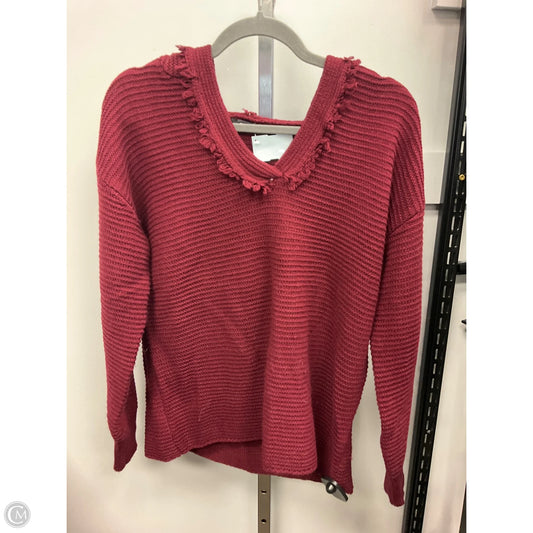 Sweater By Clothes Mentor In Maroon, Size: S