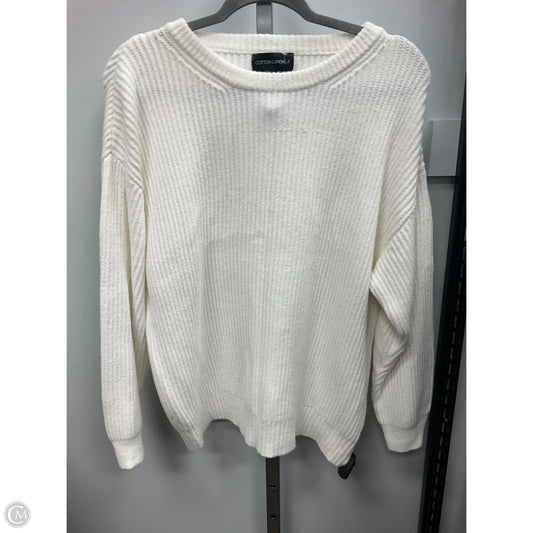 Sweater By Cotton Candy In White, Size: S