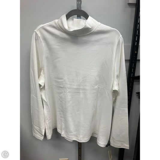 Top Long Sleeve By Studio Works In White, Size: 2x