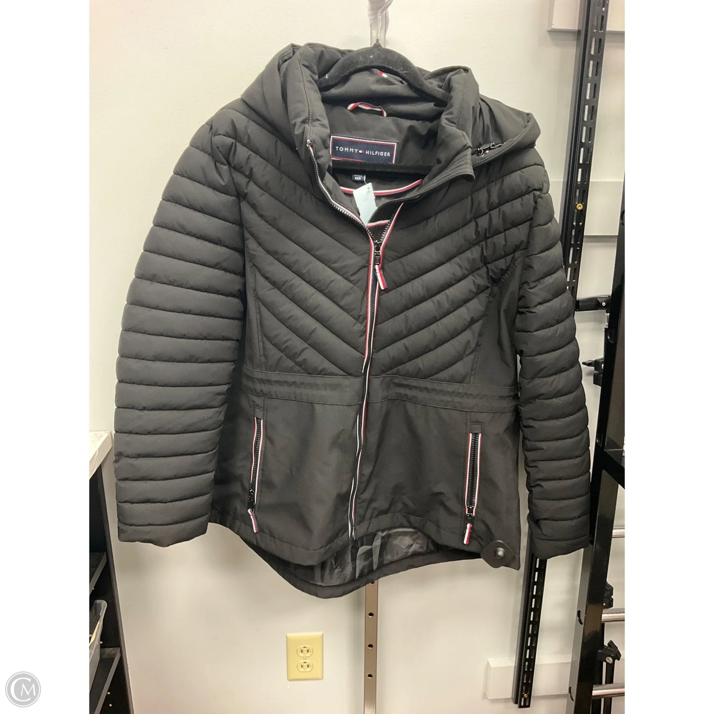 Coat Puffer & Quilted By Tommy Hilfiger In Black, Size: Xxl