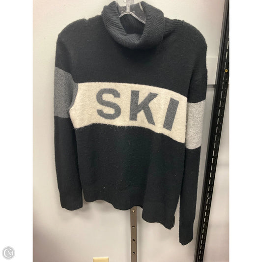 Sweater By Cece In Black & Cream, Size: S