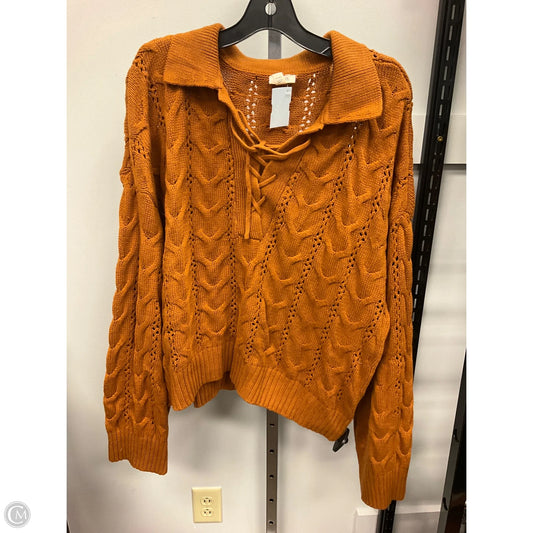 Sweater By Ana In Copper, Size: Xxl