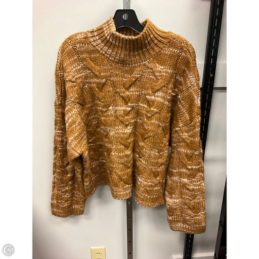 Sweater By Ana In Gold & White, Size: Xl