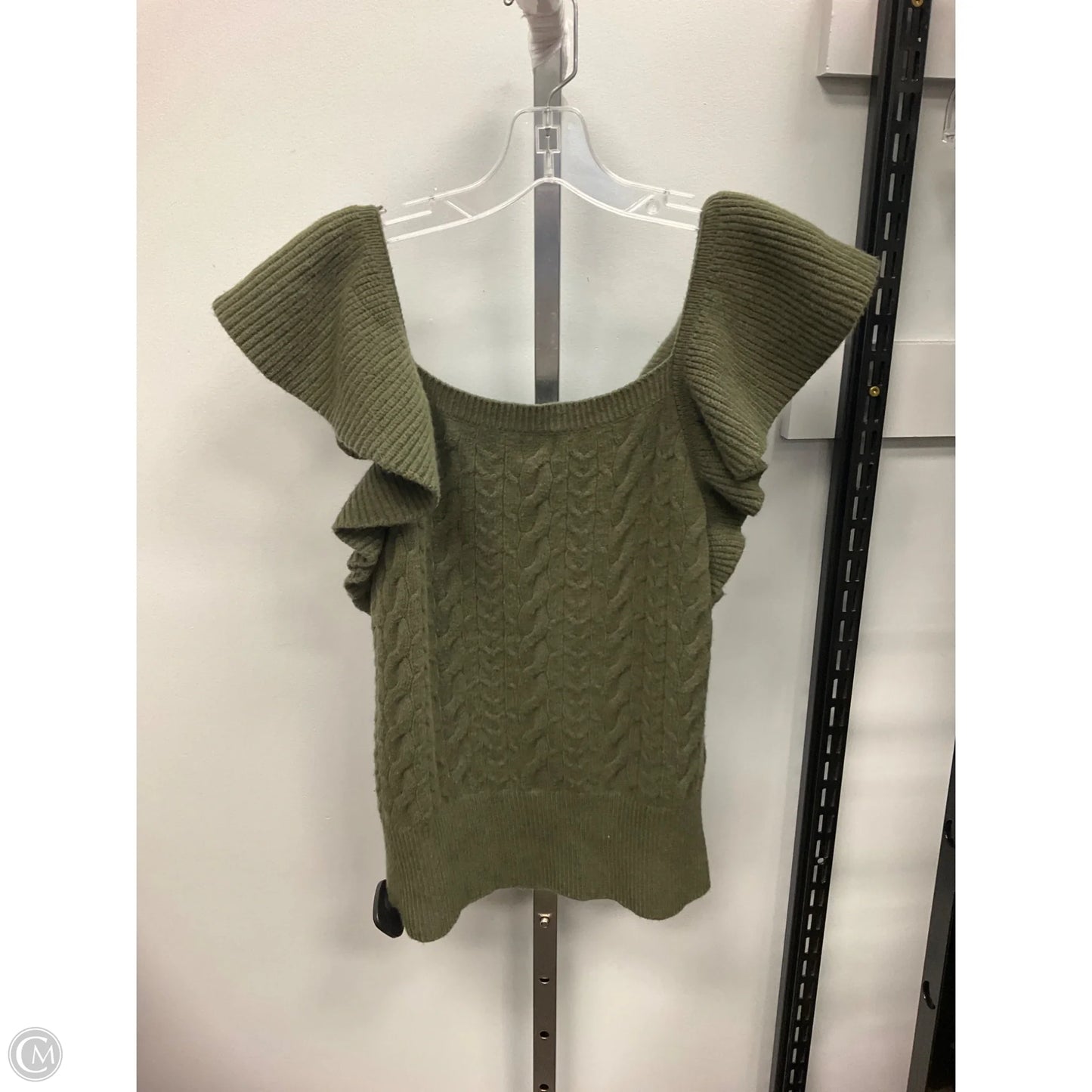 Vest Sweater By A New Day In Green, Size: M