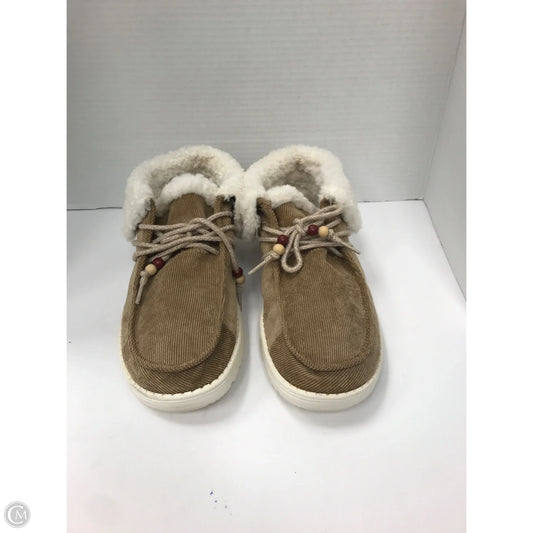 Shoes Flats By Hey Dude In Tan, Size: 11