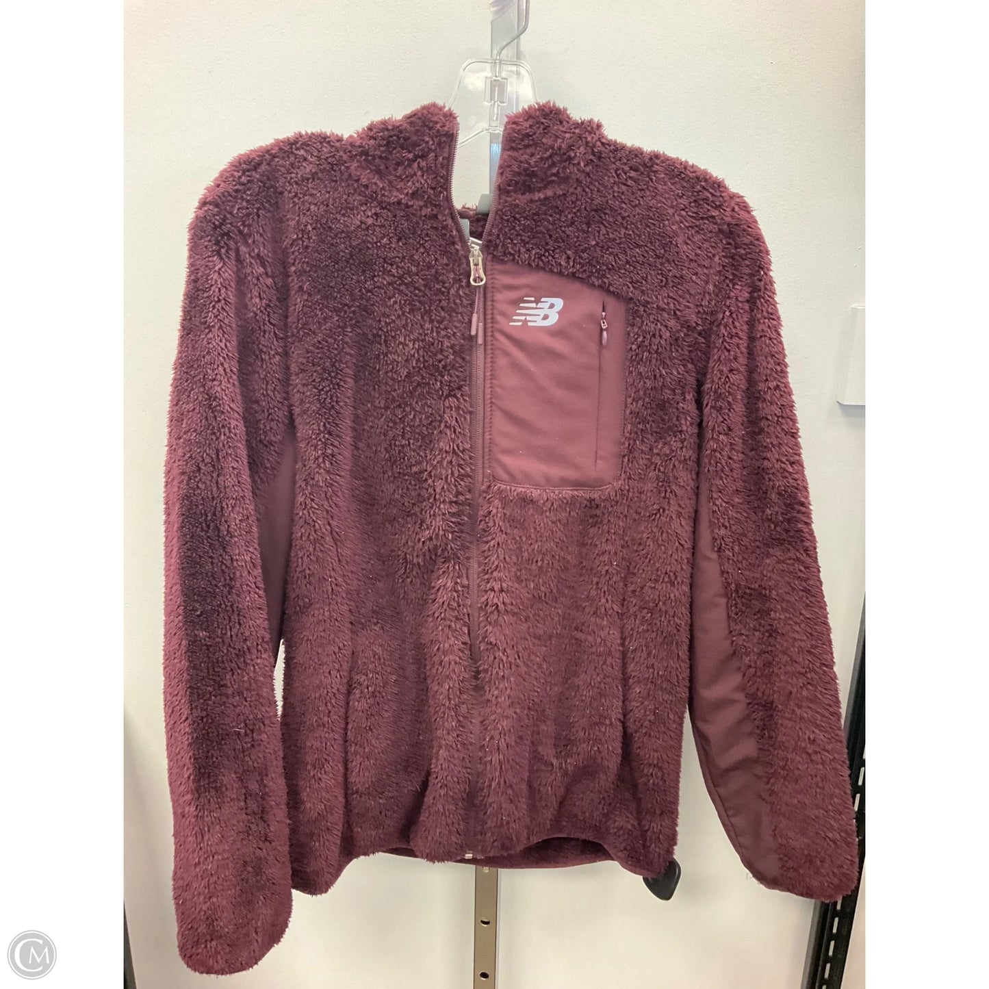 Jacket Faux Fur & Sherpa By New Balance In Purple, Size: S