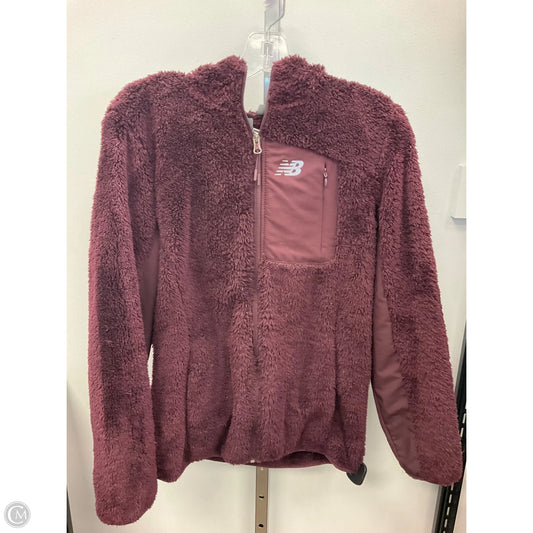 Jacket Faux Fur & Sherpa By New Balance In Purple, Size: S