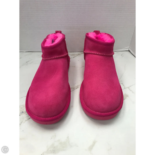 Boots Designer By Ugg In Pink, Size: 8