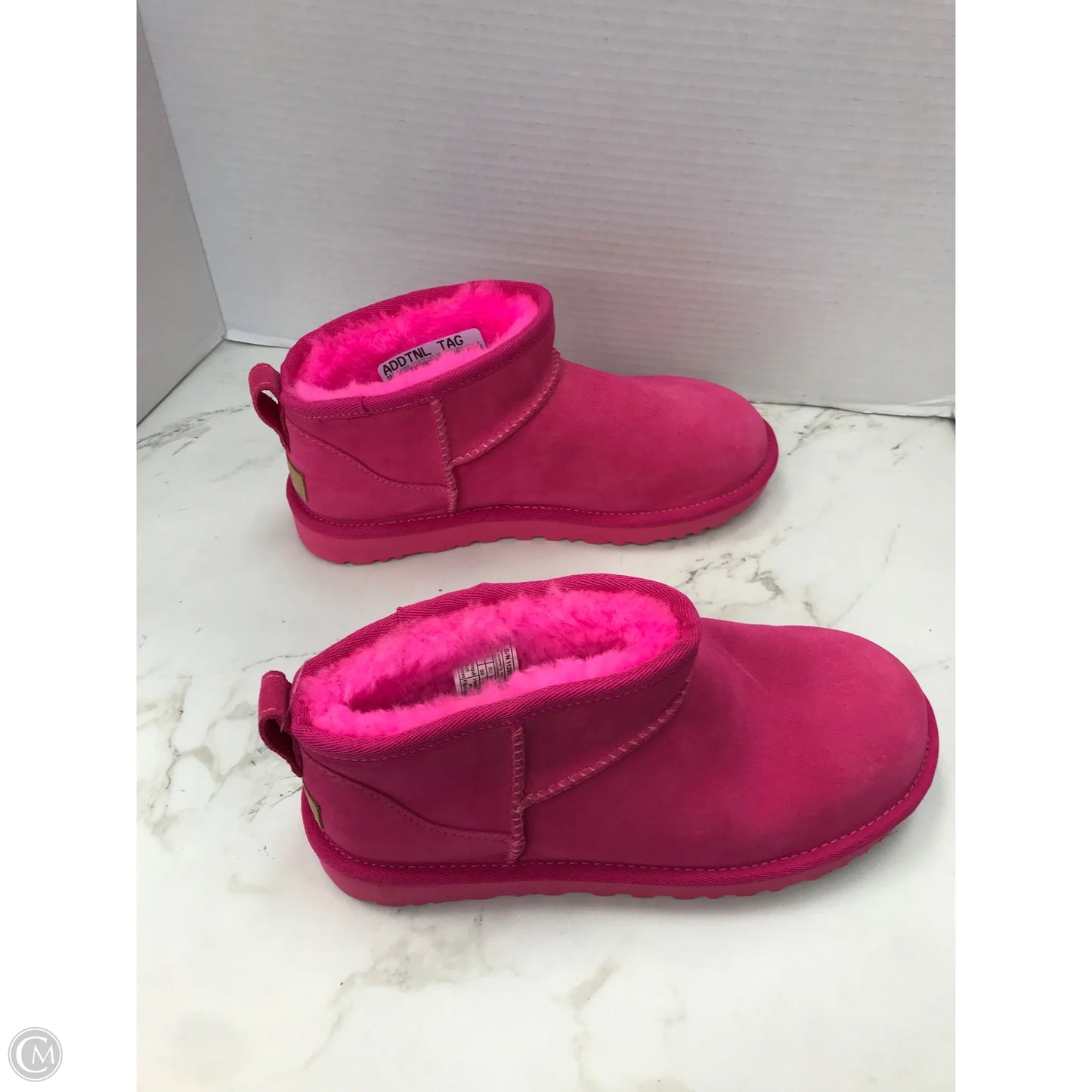 Boots Designer By Ugg In Pink, Size: 8