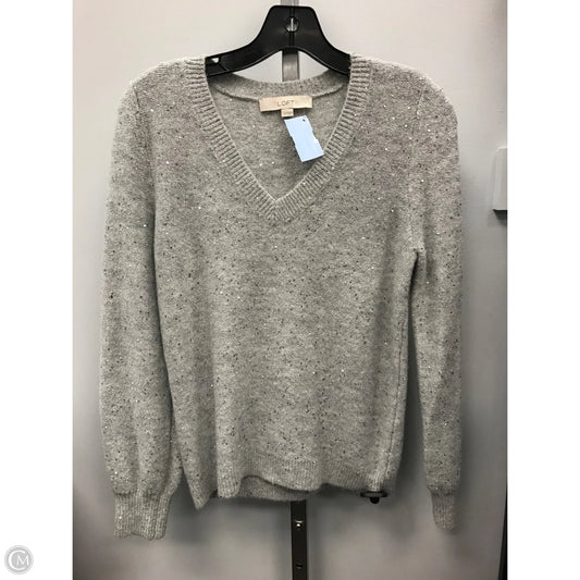 Sweater By Loft In Silver, Size: Xs