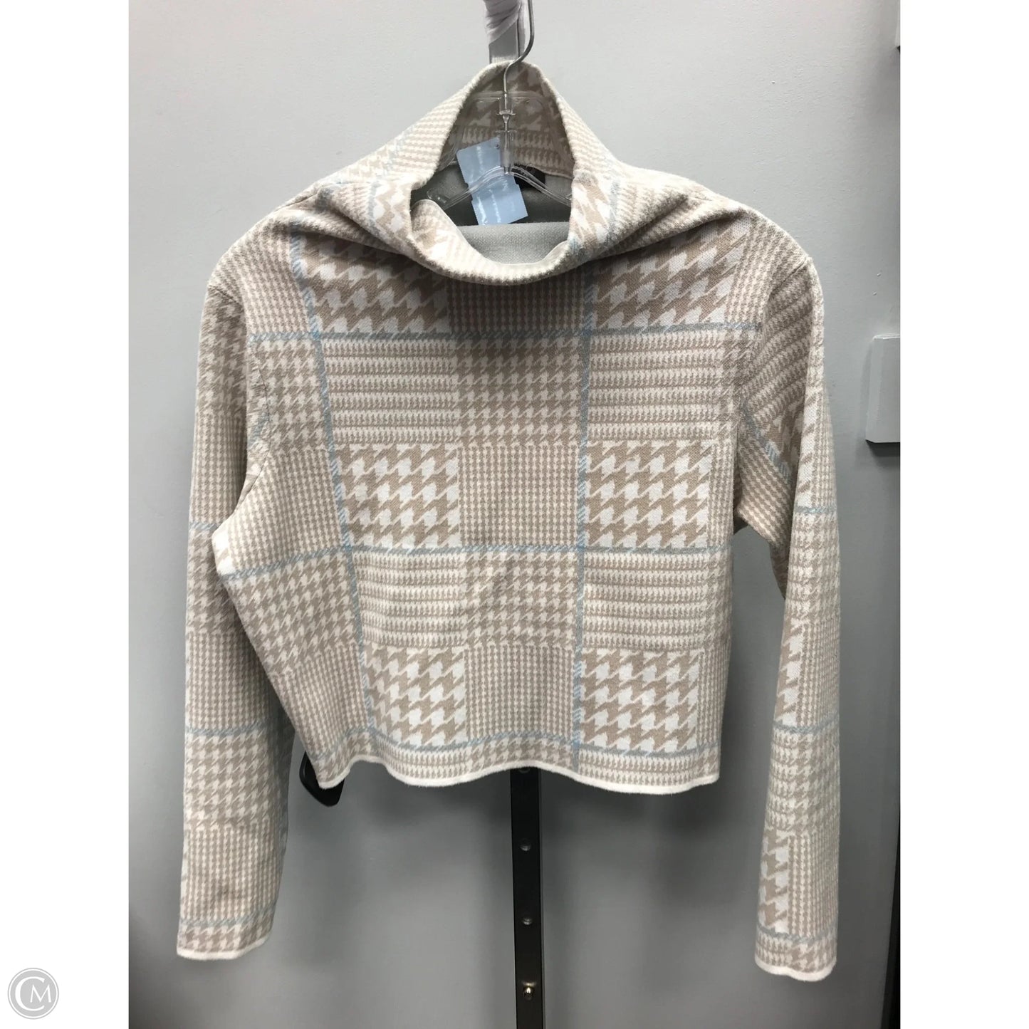 Sweater By Club Monaco In Plaid Pattern, Size: M
