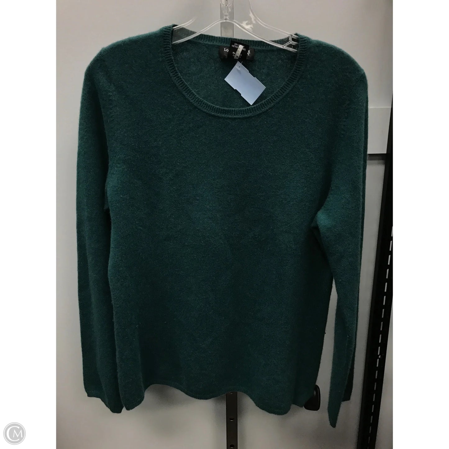 Sweater Cashmere By Lord And Taylor In Green, Size: Xl