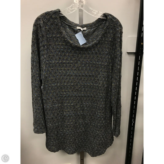 Top Long Sleeve By Habitat In Blue & Green, Size: L