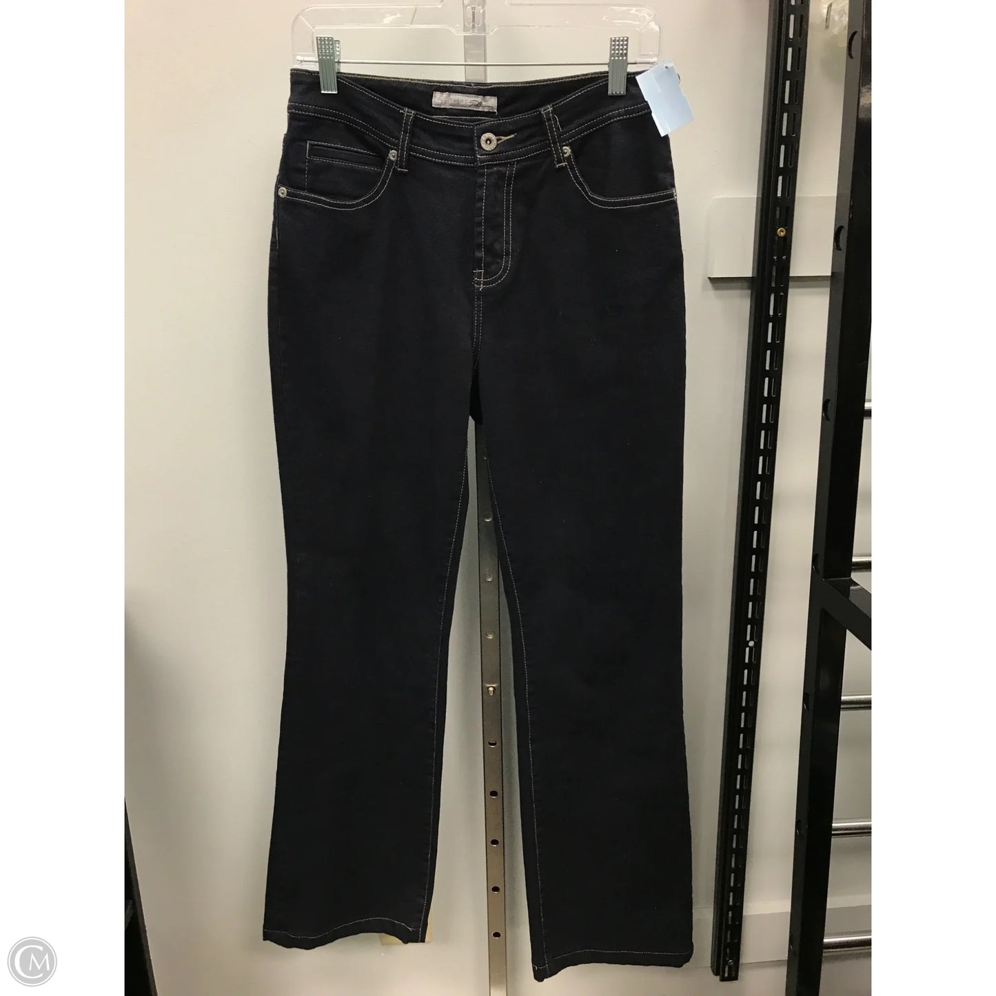 Jeans Flared By Chicos In Blue Denim, Size: 2