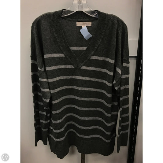 Sweater By Loft In Striped Pattern, Size: L