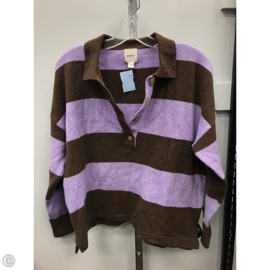 Sweater By Maeve In Brown & Purple, Size: S