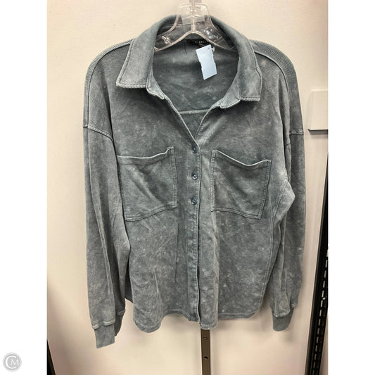 Top Long Sleeve By Jane And Delancey In Blue, Size: M