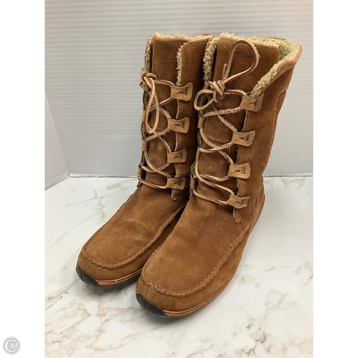 Boots Ankle Flats By Timberland In Tan, Size: 7.5