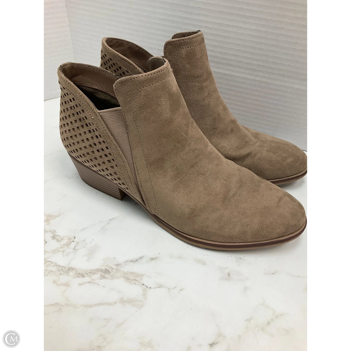 Boots Ankle Heels By Mia In Tan, Size: 9