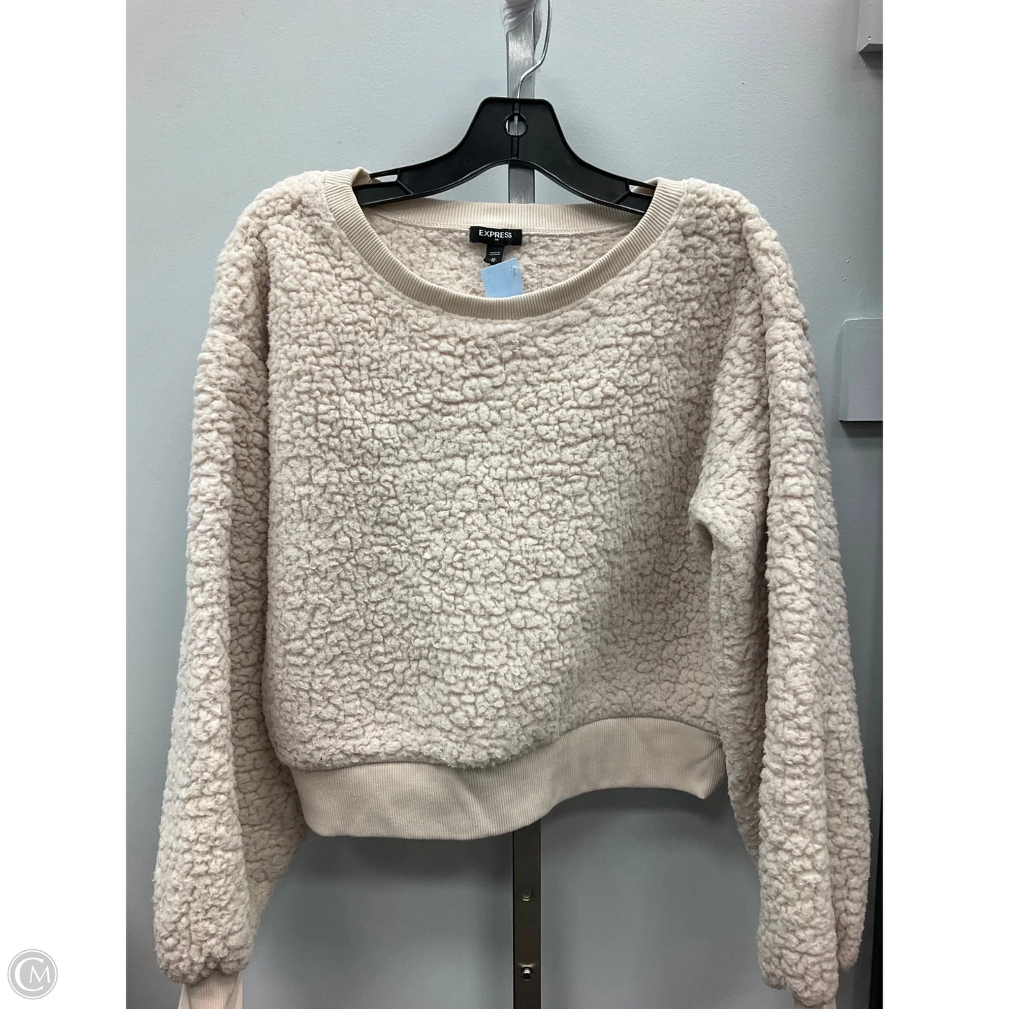 Sweater By Express In Cream, Size: M