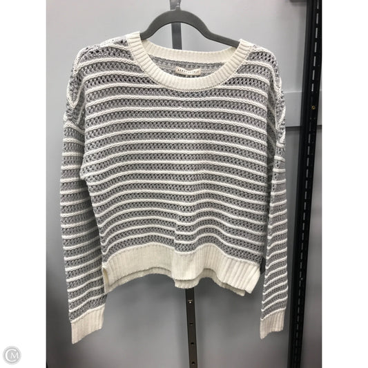 Sweater By Aeropostale In Grey & White, Size: M