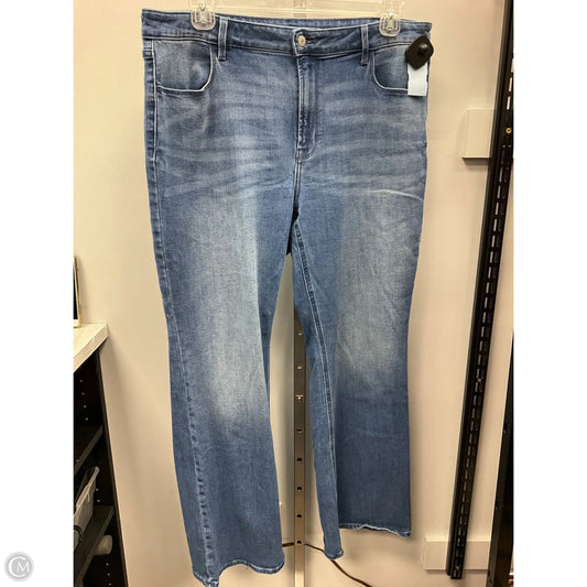 Jeans Flared By Old Navy In Blue Denim, Size: 16