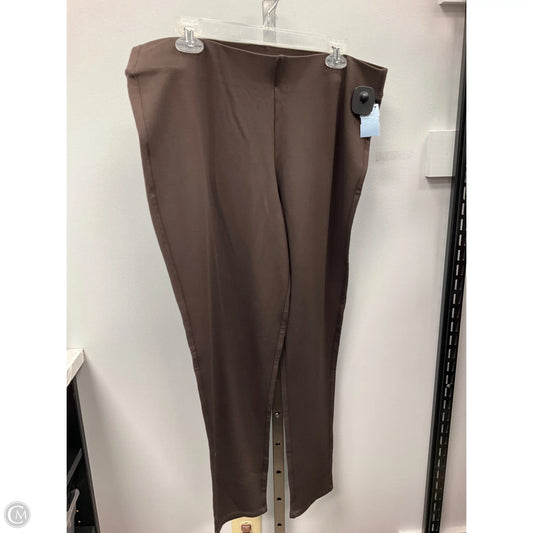 Pants Leggings By Soft Surroundings In Brown, Size: Xl