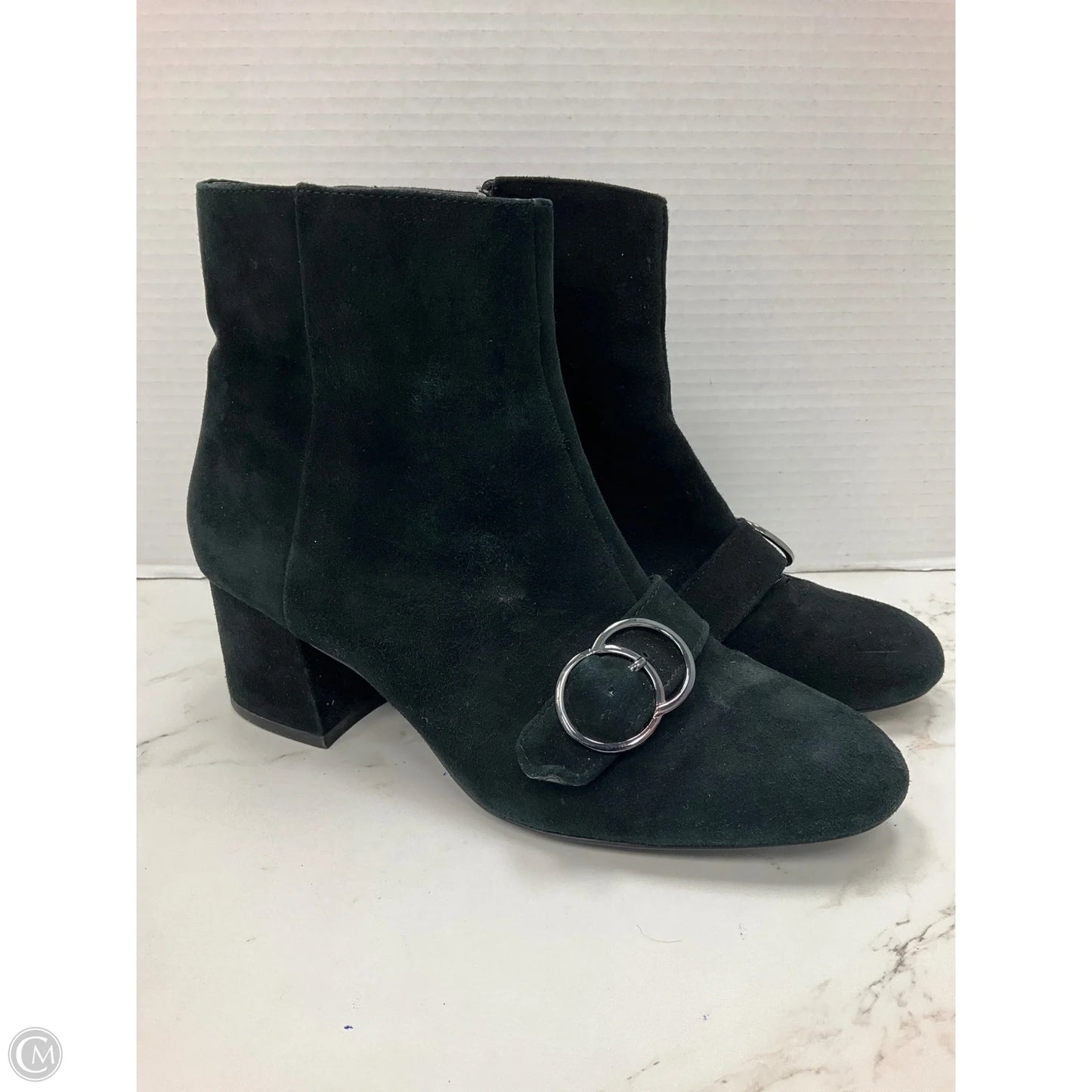 Boots Ankle Heels By Bleecker & Bond In Black, Size: 8