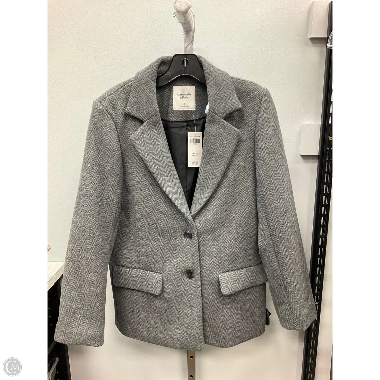 Coat Wool By Abercrombie And Fitch In Grey, Size: S