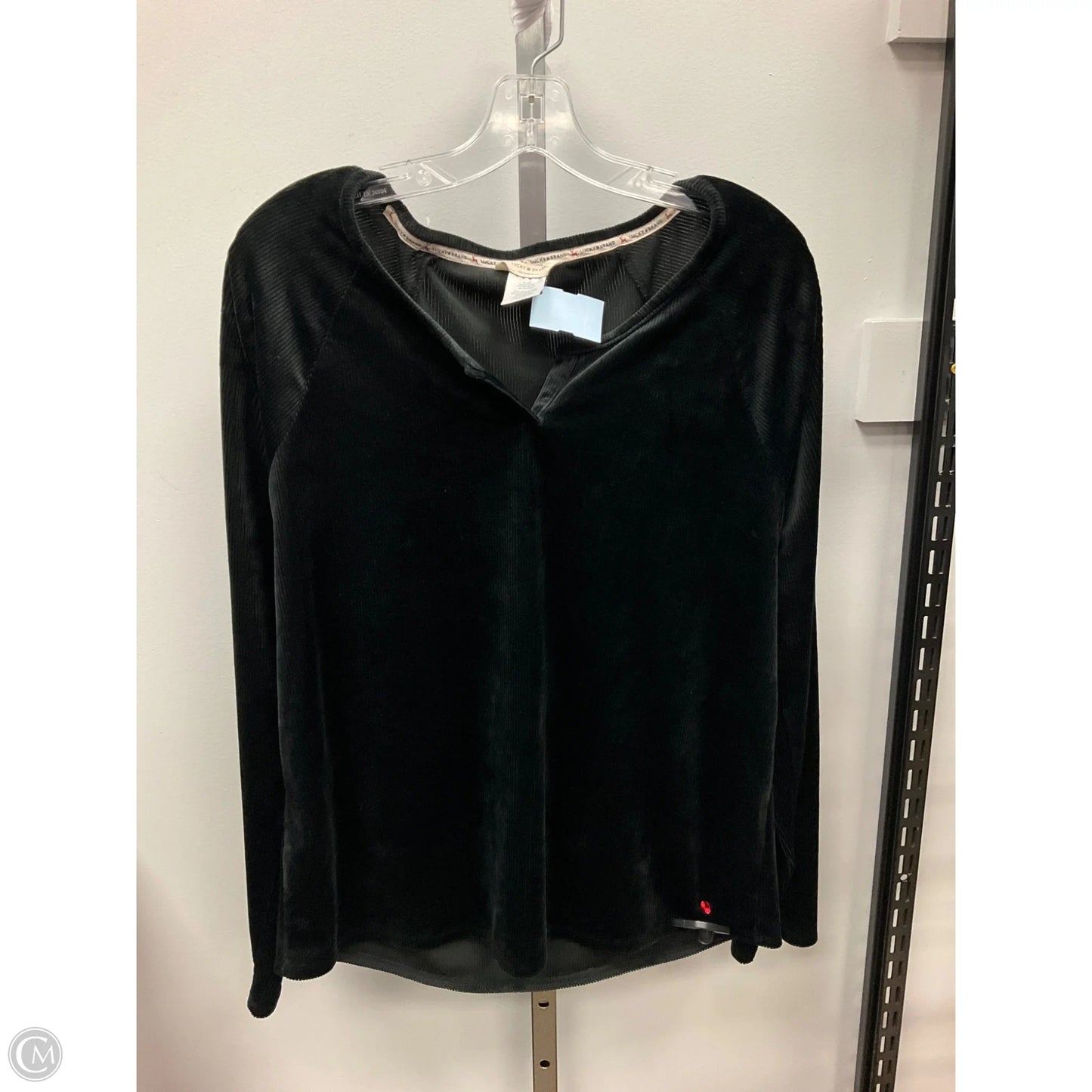 Pajamas 2pc By Lucky Brand In Black, Size: Xl