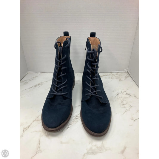 Boots Combat By Clothes Mentor In Blue, Size: 9.5