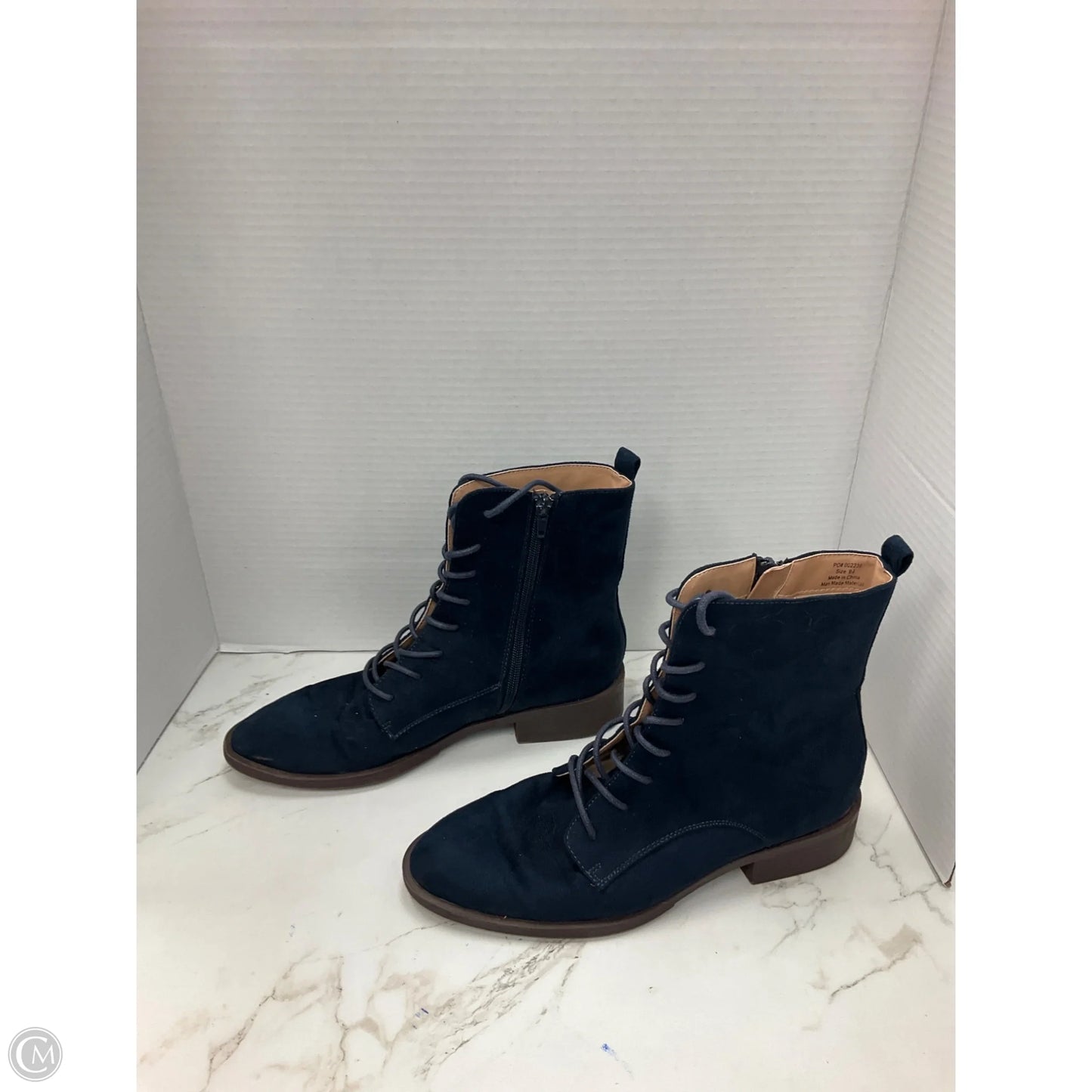 Boots Combat By Clothes Mentor In Blue, Size: 9.5