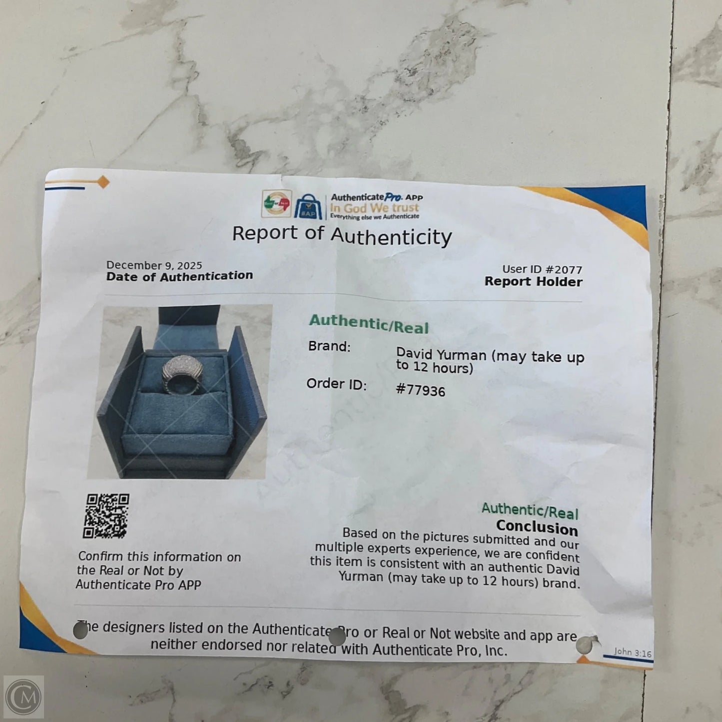 Ring Luxury Designer By David Yurman, Size: 6