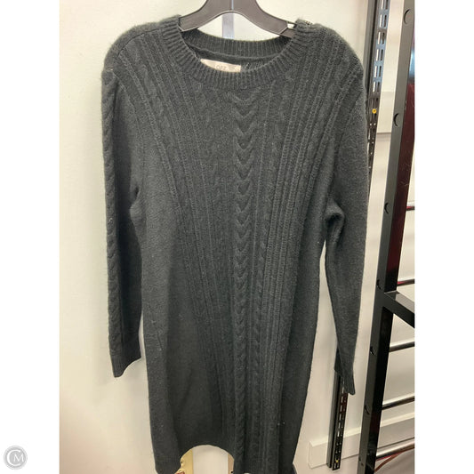 Dress Sweater By Loft In Black, Size: L