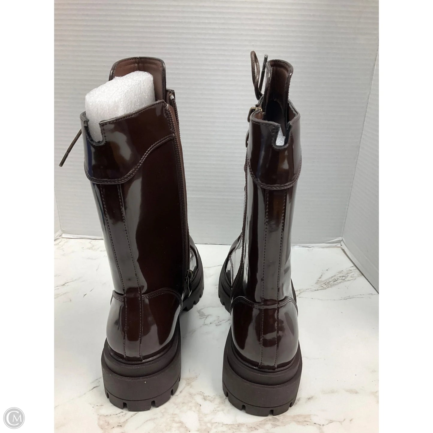 Boots Combat By Clothes Mentor In Brown, Size: 7