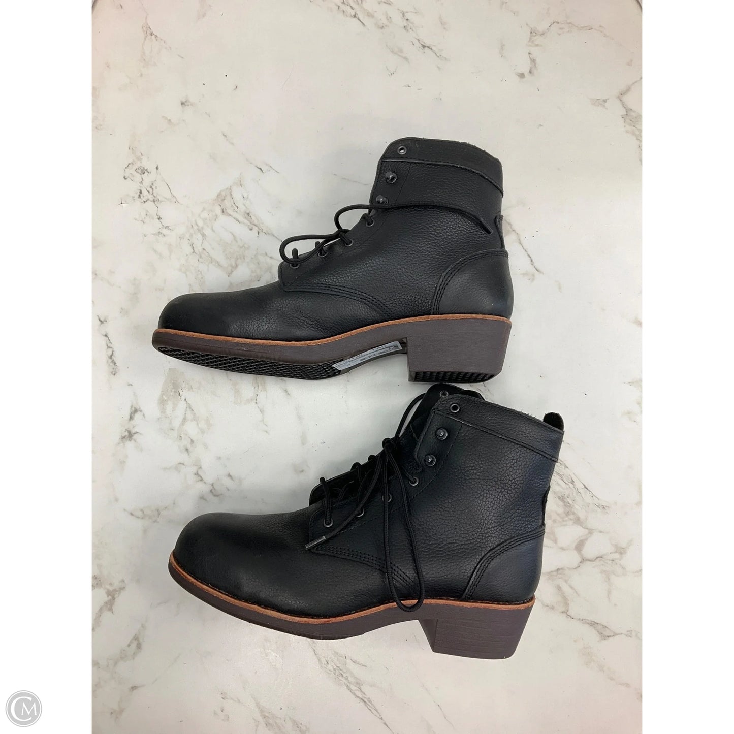 Boots Ankle Heels By Cmc In Black, Size: 10