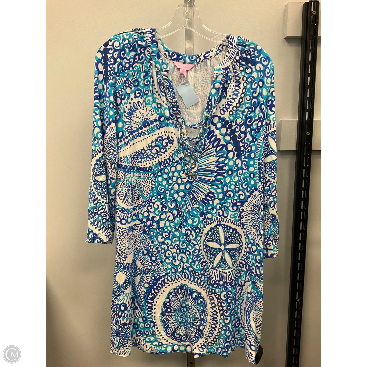 Dress Designer By Lilly Pulitzer In Blue & White, Size: Xs