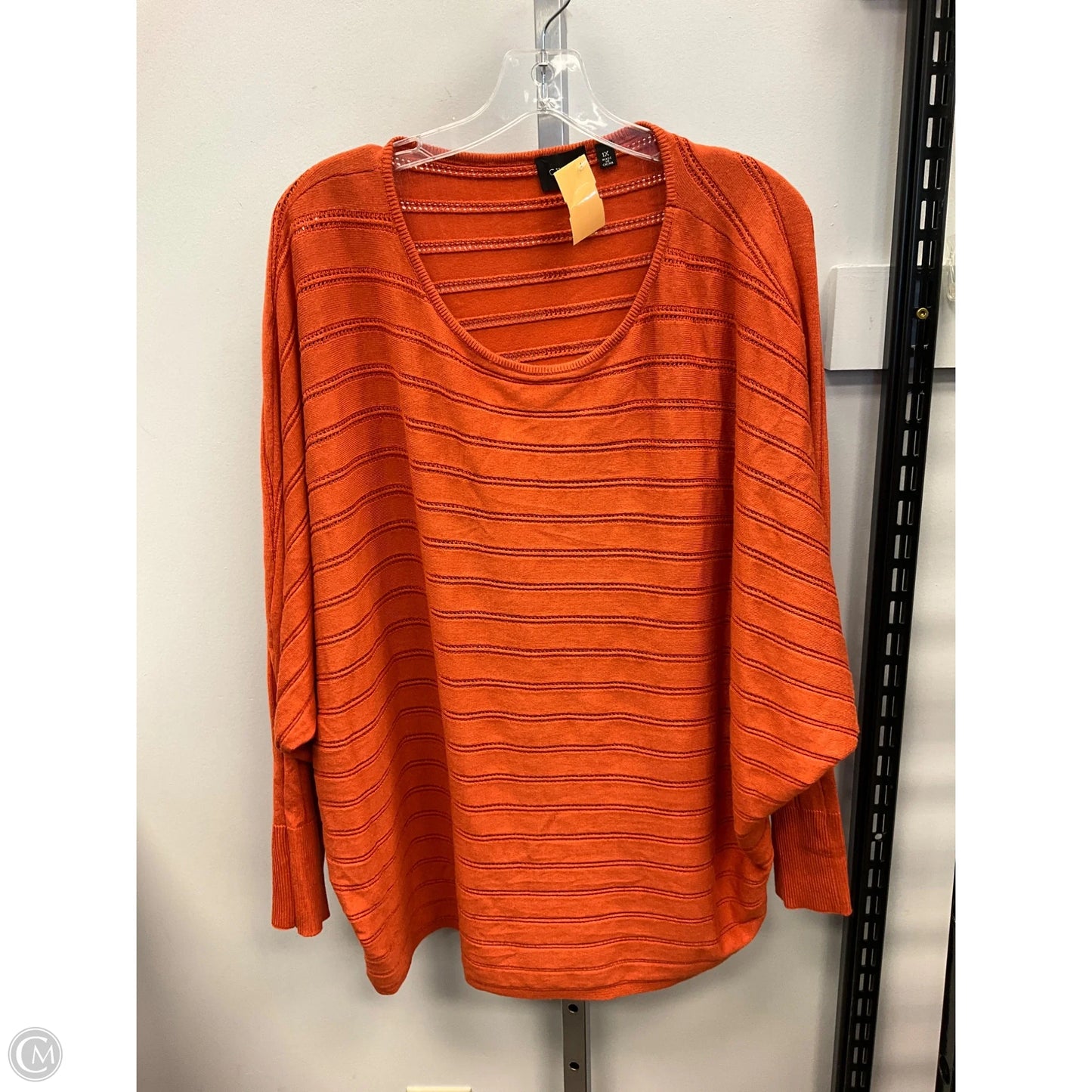 Top Long Sleeve By Cyrus In Orange, Size: 1x