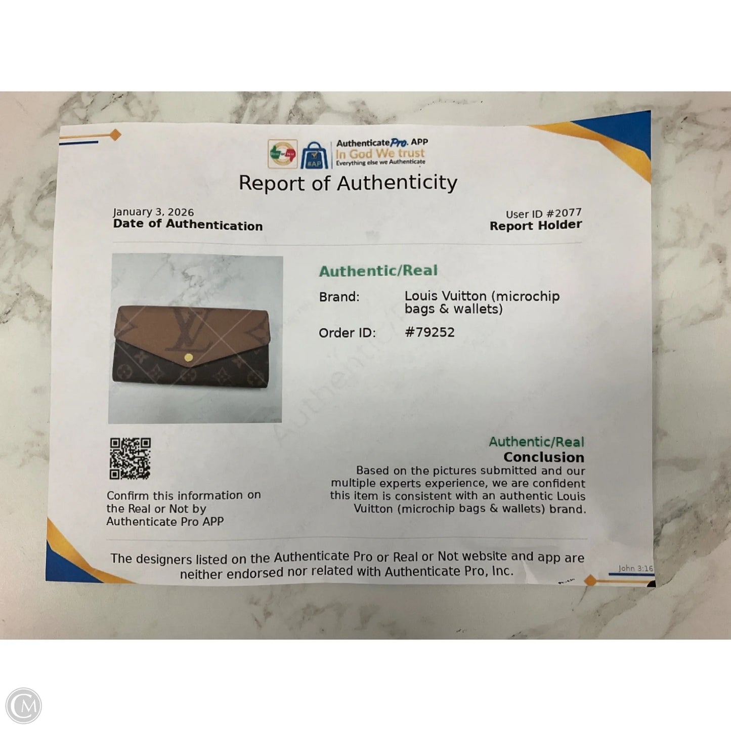 Wallet Luxury Designer By Louis Vuitton, Size: Large