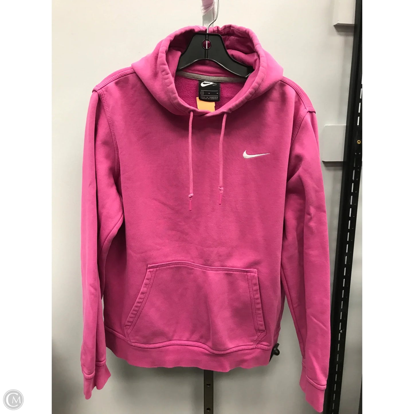 Sweatshirt Hoodie By Nike Apparel In Pink, Size: M
