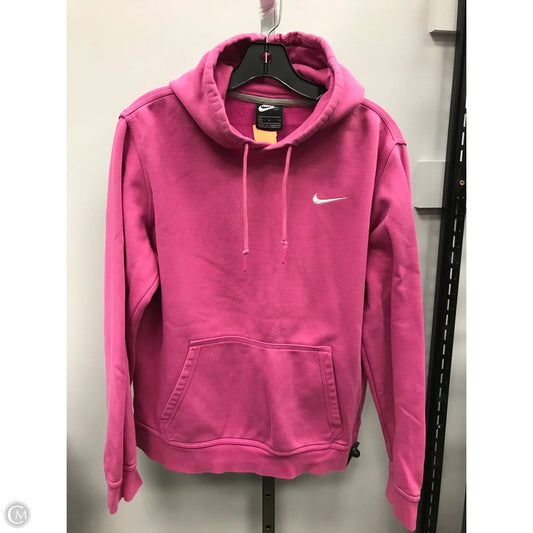 Sweatshirt Hoodie By Nike Apparel In Pink, Size: M