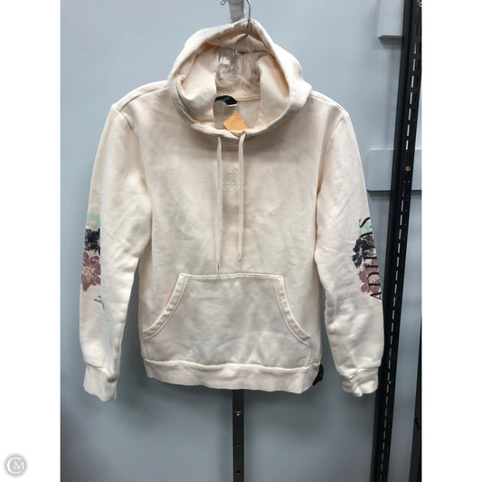 Sweatshirt Hoodie By Adidas In Cream, Size: S