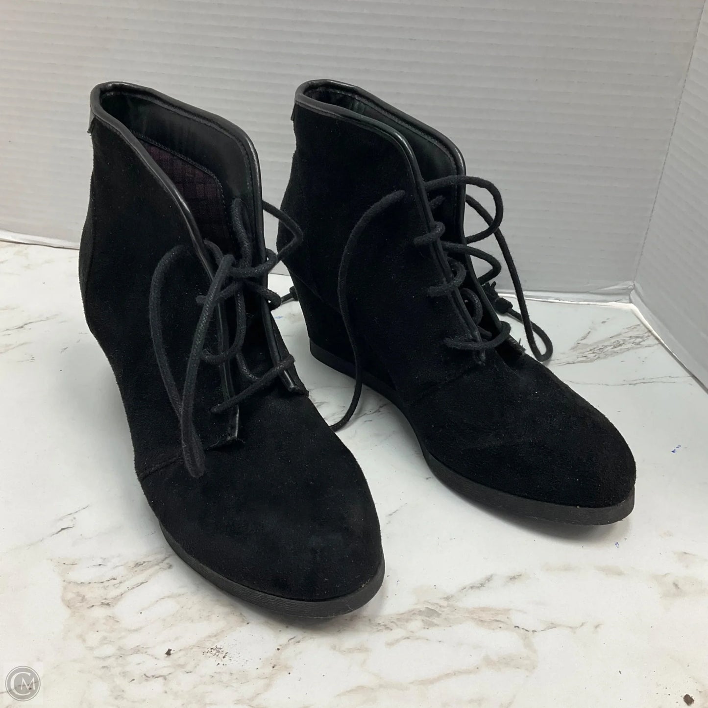 Boots Ankle Heels By Madden Girl In Black, Size: 7.5