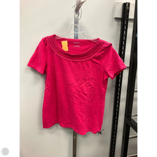 Top Short Sleeve By Talbots In Pink, Size: S