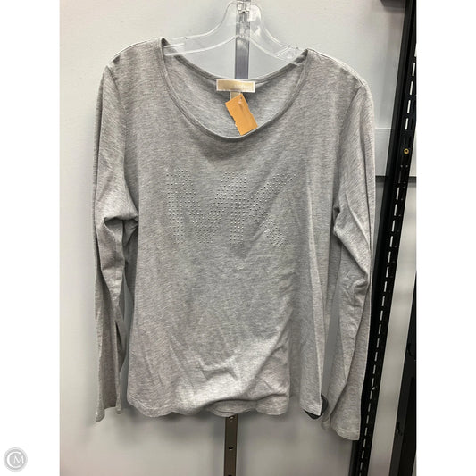 Top Long Sleeve Designer By Michael Kors In Grey, Size: L